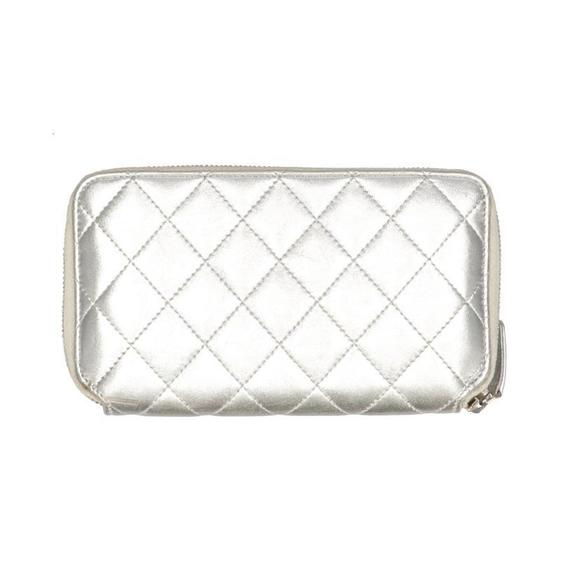 Chanel Black Bag Wallet Matelasse Round - Picture 1 of 7